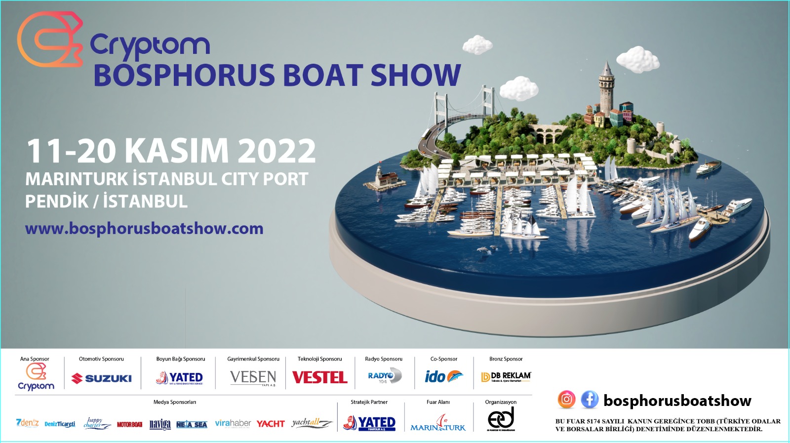 Denizcilik Sektörü MarinTurk Cryptom Bosphorus Boat Show’da  Buluşuyor!